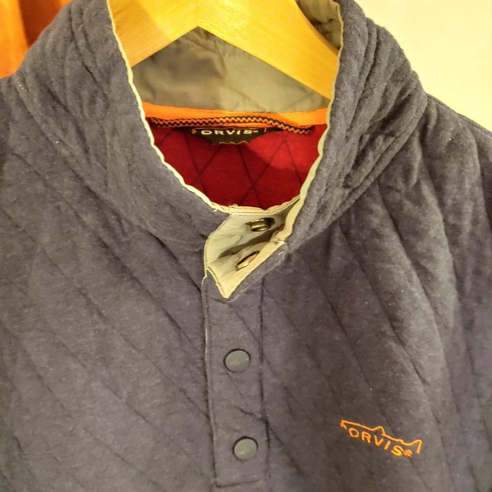 Orvis Trout Bum® Quilted Snap Sweatshirt